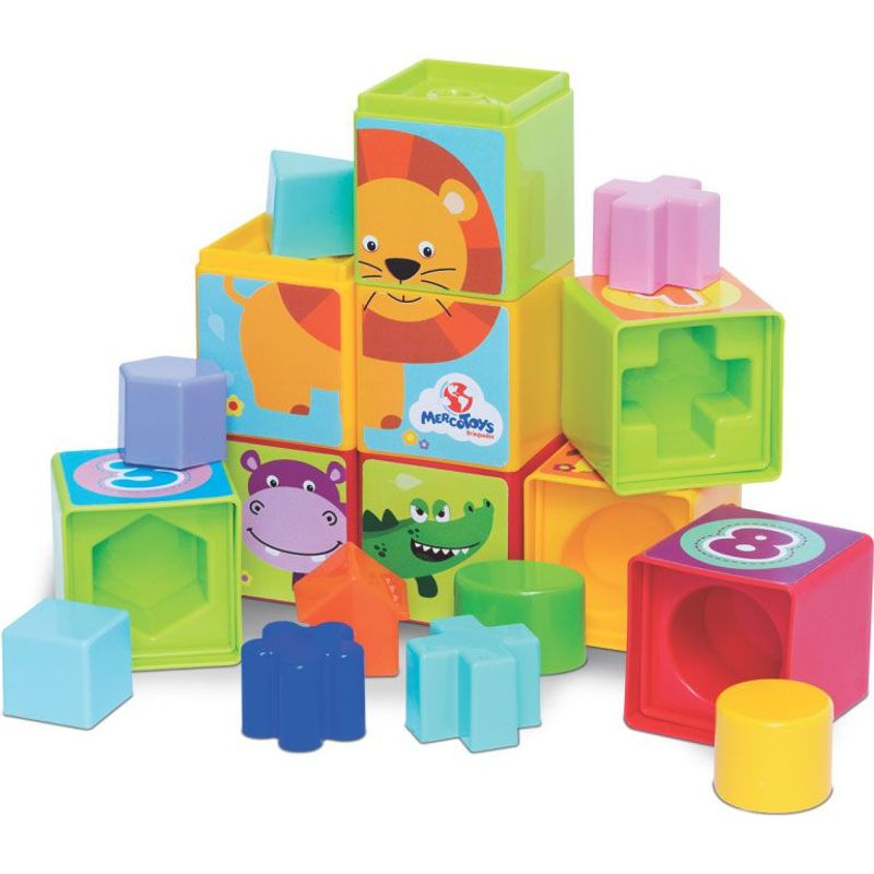Brinquedo educativo Cubinhos 5 Em 1