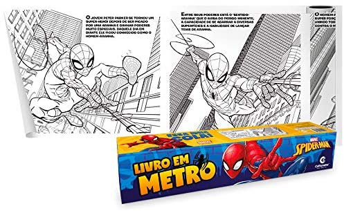 Livro Infantil Colorir Spider Man Livro De Metro