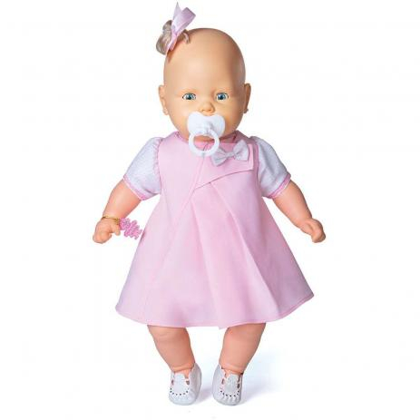 Boneca Bebê Reborn C/ Carrinho Rosa Bolsa Maternidade Jogo - Milk