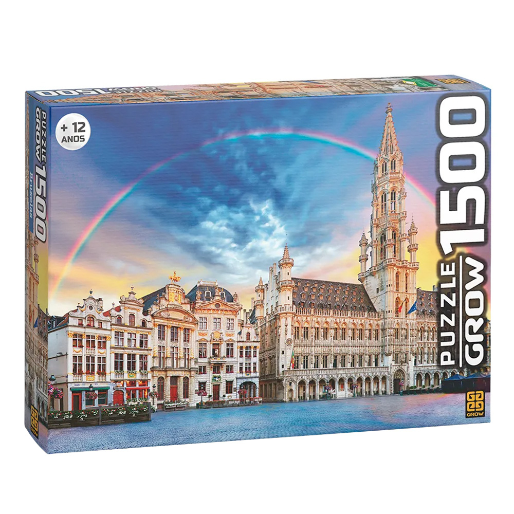 Quebra-cabeça (cartonado) Bruxelas 1500 Pcs.